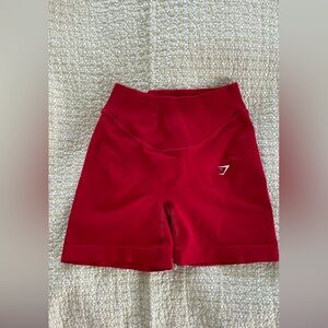 Gymshark Red Women's Shorts - Sweat Seamless Sculpt Collection
